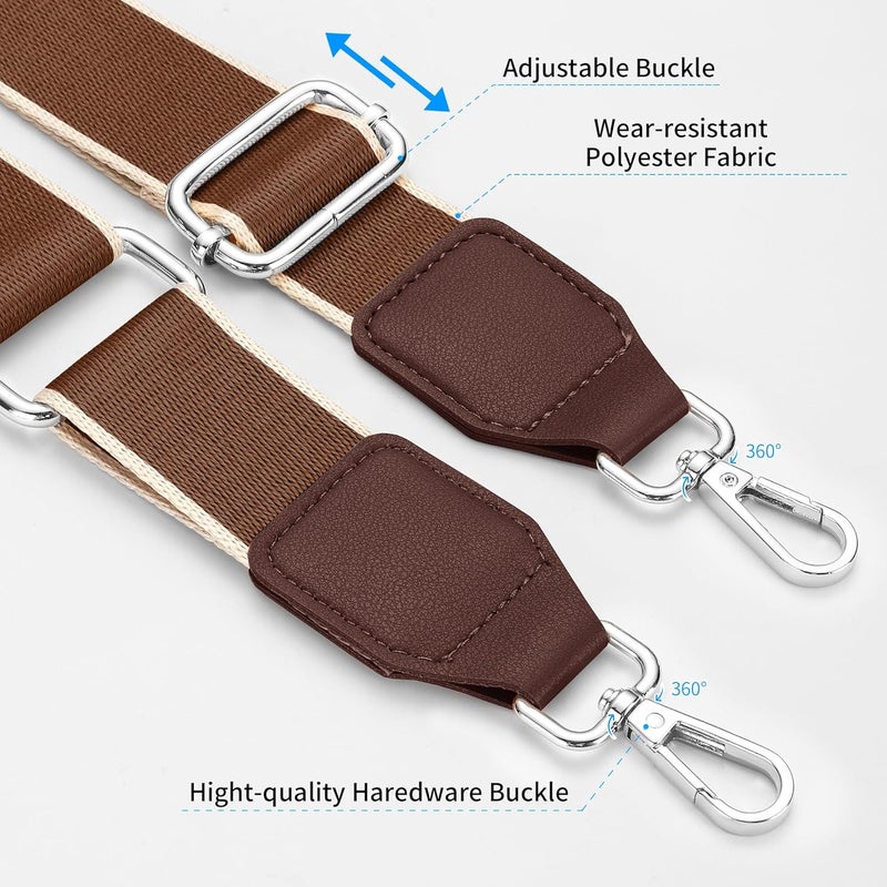Hamdecro Store Purse Straps Replacement Crossbody, Universal Wide Shoulder Strap for Bags Adjustable Straps for Handbags - Image 3